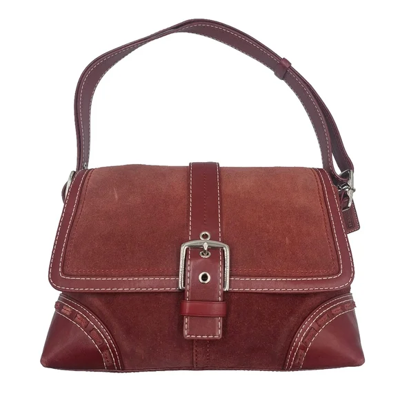 Vintage Y2K Coach Soho Hamptons Suede Leather Convertible Bag - Picture 2 of 12